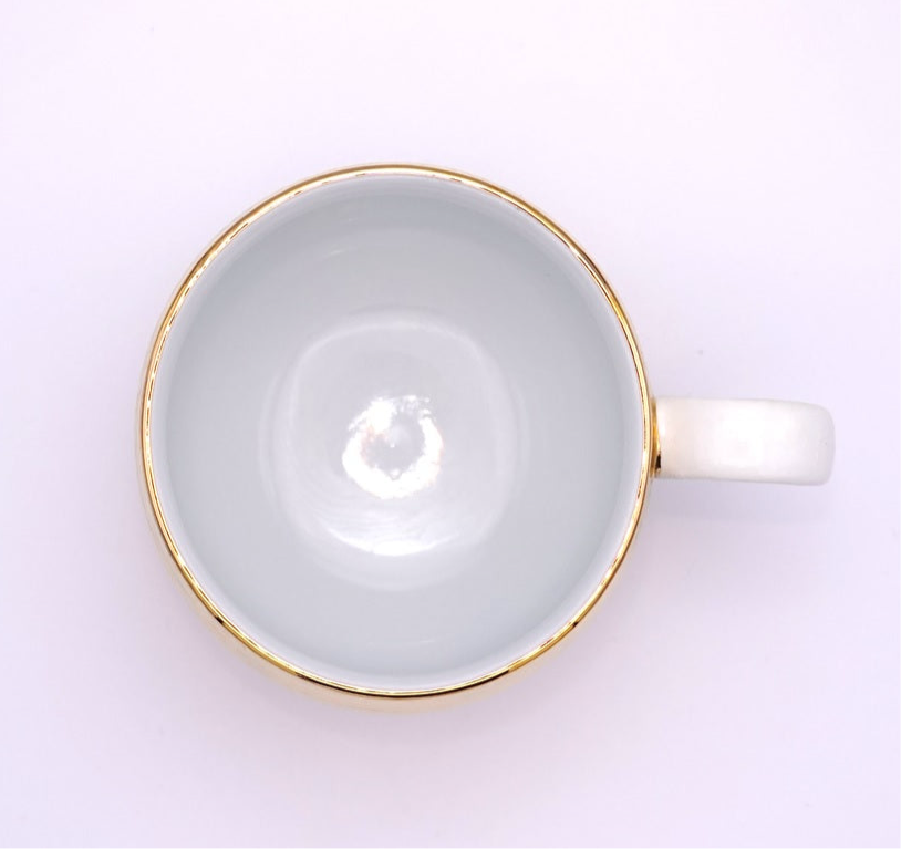 中島九条珈琲オリジナル有田焼マグカップ(金/18k Gold)