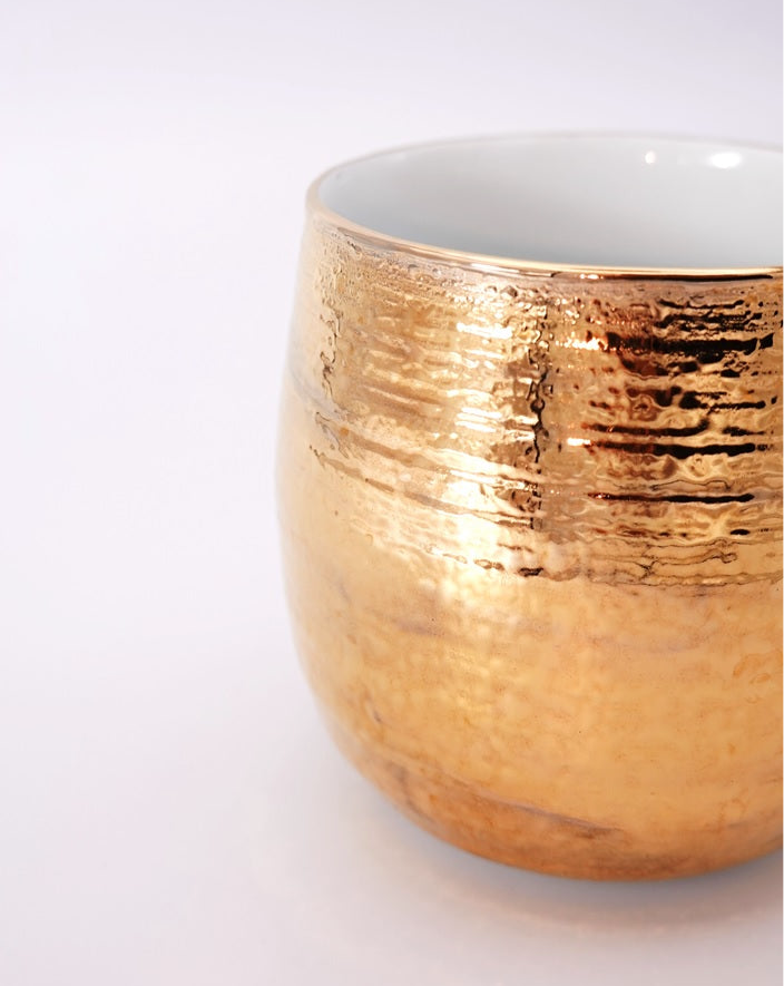 中島九条珈琲オリジナル有田焼マグカップ(金/18k Gold)