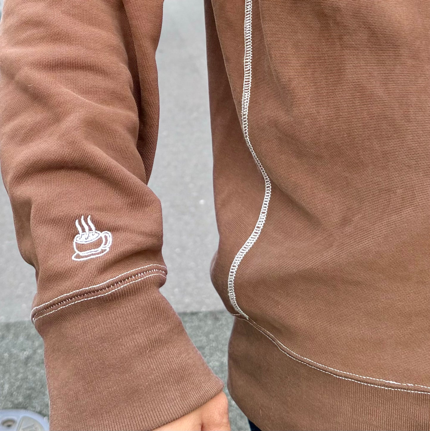 W.J.P × 中島九条珈琲 「Coffee Drip」SWEAT (Latte Brown)