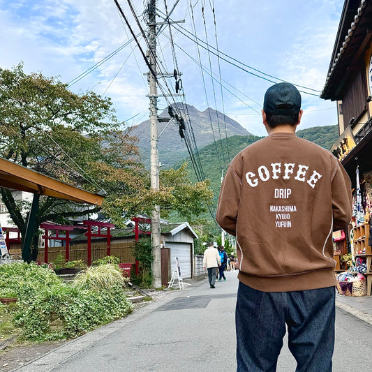 W.J.P × 中島九条珈琲 「Coffee Drip」SWEAT (Latte Brown)