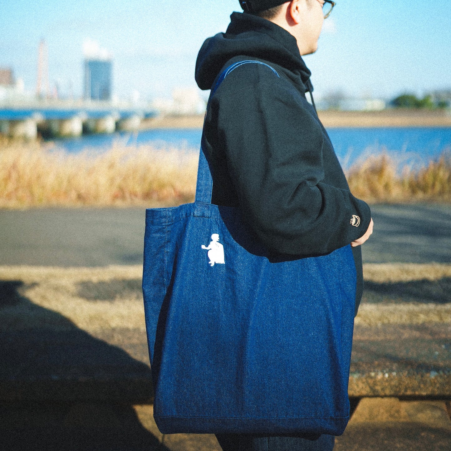 中島九条珈琲オリジナルデニムトートバッグ